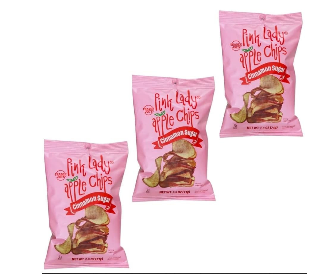 Trader Joe's Pink Lady Apple Chips with Cinnamon Sugar, Gluten Free