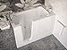 Meditub 3060WILWD 30x60 Left Drain White Whirlpool & Air Jetted Walk-In Bathtub