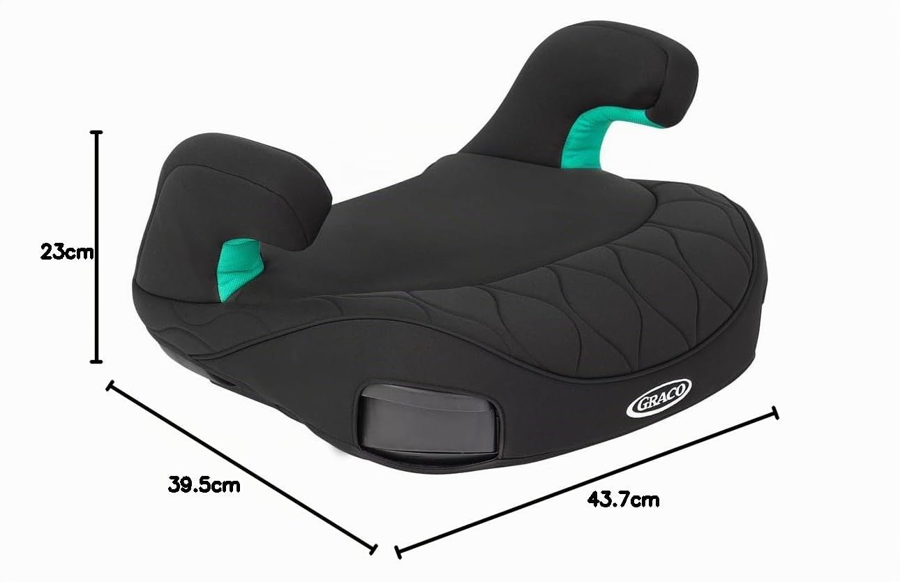 Graco - Booster Max R129 Elevador ISOFIX sin respaldo, de 137 a 150 cm (de 7 a 12 años aprox.), color Midnight