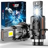 KATUR D2S LED Bulbs 800% Brightness, 30000LM 6500K Xenon White 1:1 Size Plug and Play D2S LED Headlight Bulbs, Pack of 2