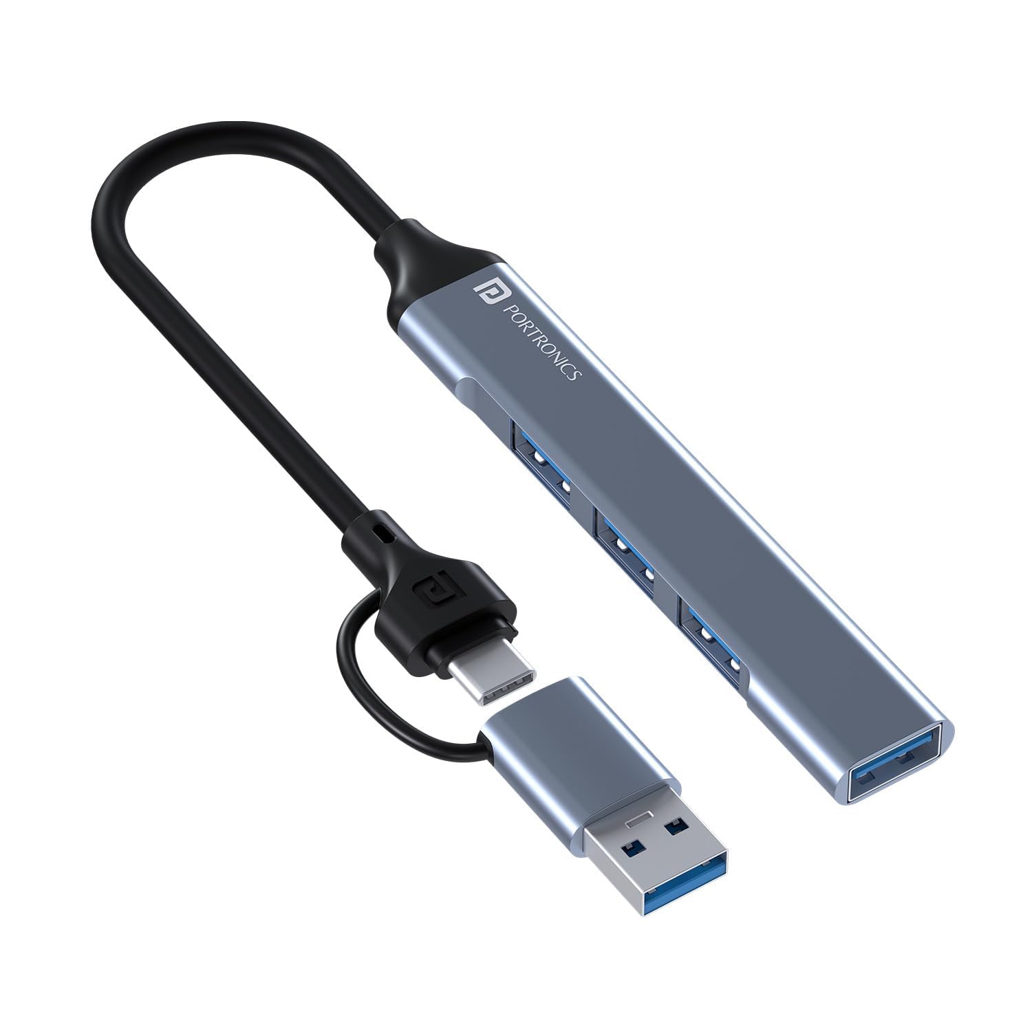 See full amazon price history chart for Portronics Mport 31 Pro USB 3.0 Hub (4-in-1) with Type-C & USB Dual Plugs, USB 3.0 SuperSpeed, 3-Port USB 2.0 High-Speed, Up to 5 Gbps Speed, Aluminium Alloy Metal Body, for Laptop, PC, Mac (Grey) Portronics Mport 31 Pro USB 3.0 Hub (4-in-1) with Type-C & USB Dual Plugs, USB 3.0 SuperSpeed, 3-Port USB 2.0 High-Speed, Up to 5 Gbps Speed, Aluminium Alloy Metal Body, for Laptop, PC, Mac (Grey) (B0CWXHXZC2) Amazon Price History, Amazon Price Tracker
