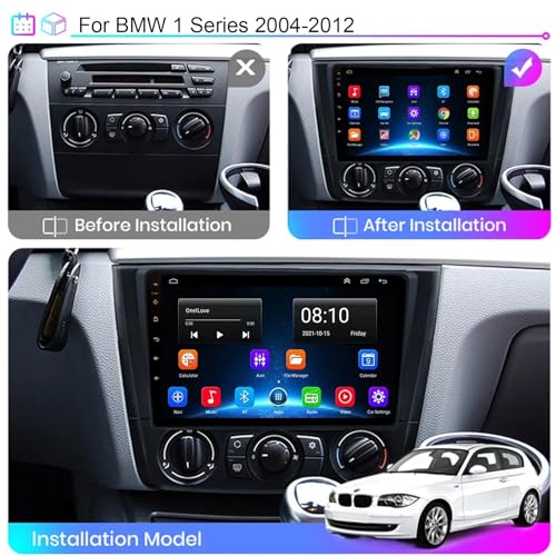 Autoradio Android 10 BMW E87 E81 E82 E88 GPS Tactile 2 Din WiFi