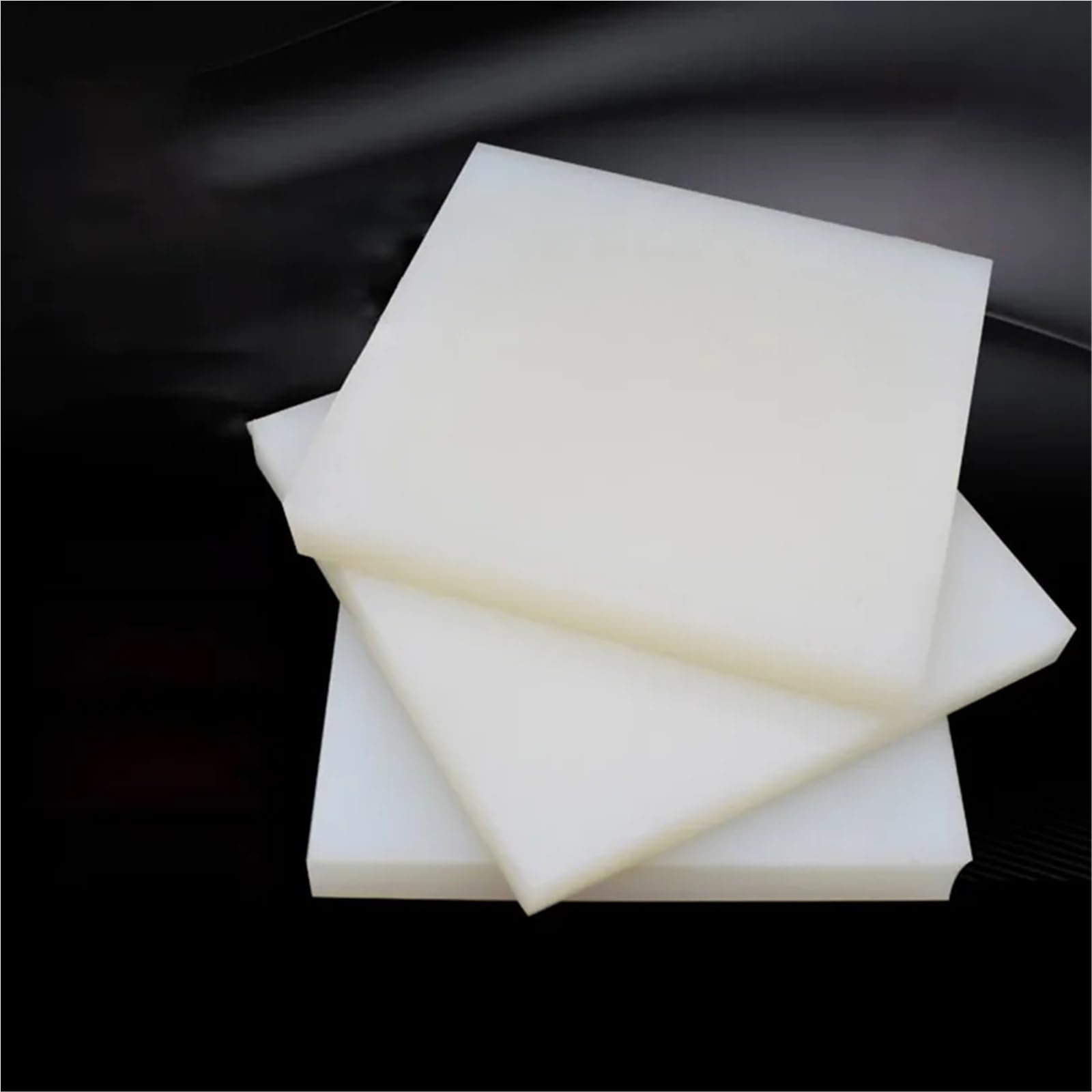 1 weißes quadratisches Silikonpad – leichte Silikonplatte zur Automobilabdichtung/-isolierung, 50–500 mm Breite(500x500x1.5mm)