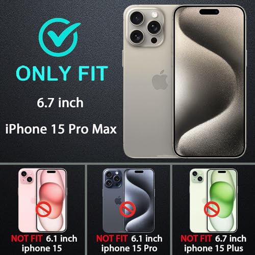 Coque iPhone 15 Pro Max blindée avec protège écran verre trempé et béquille