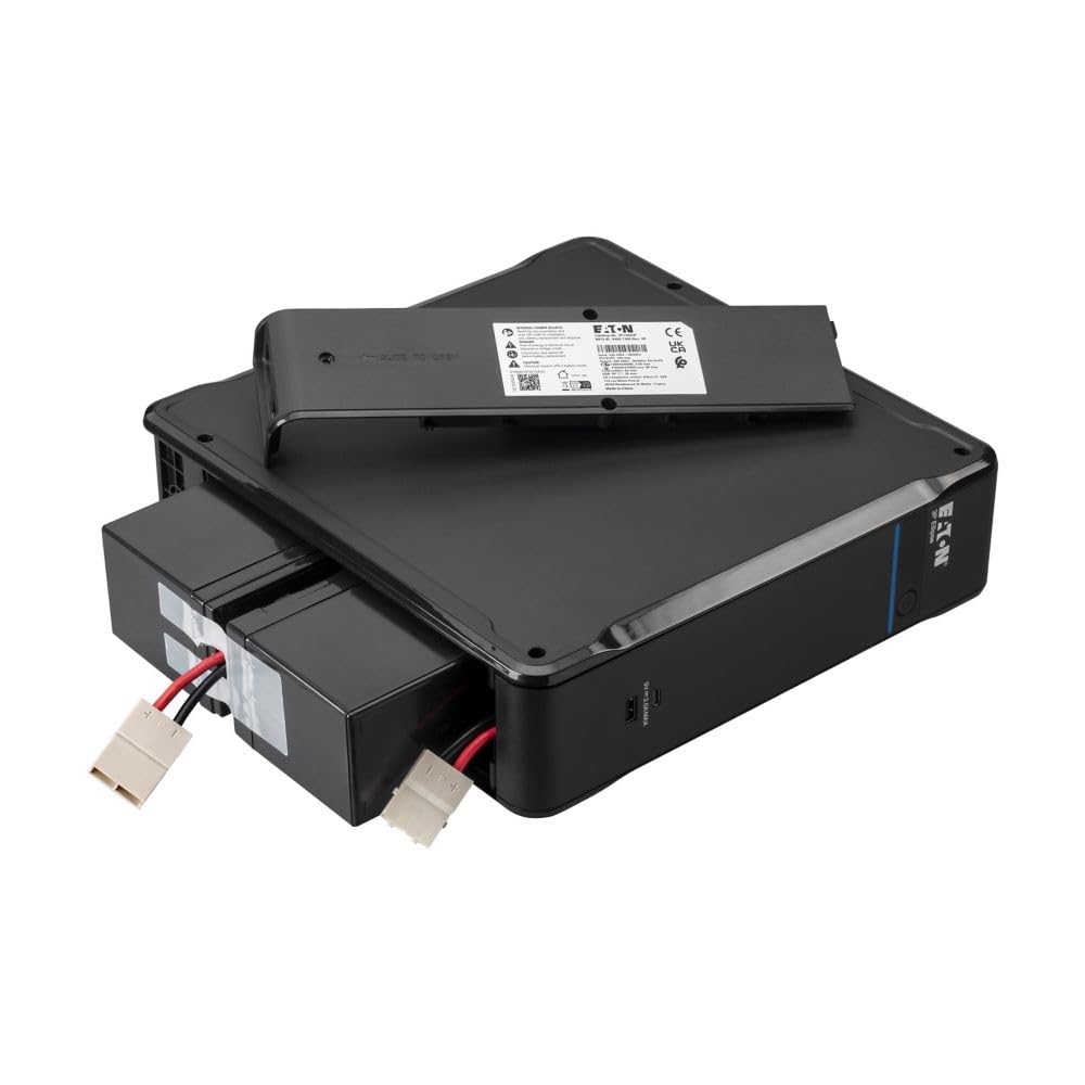 Eaton Série Ellipse – Onduleur 3P700F – 700VA/420W, 4 Prises FR, Protection Batterie + surtension, Design Compact et Silencieux, Protection Foudre, Noir (B0F9YRH8BK)