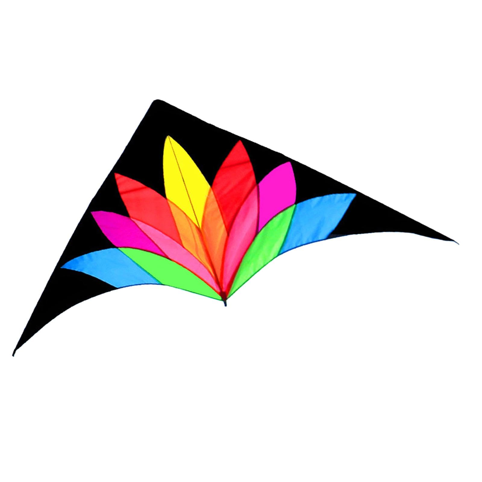 Cometa Grande Multicolor de Una Sola Línea para Playa, Césped, Vacaciones Y Playa.