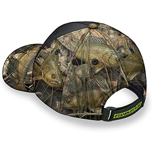Fishouflage Shadow Strike Walleye Hat - Camo Fishing Cap #TOP2