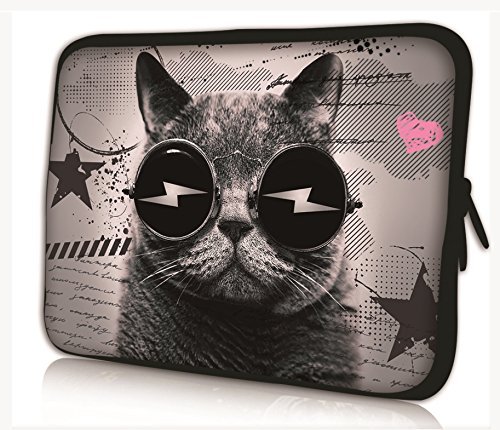 'Borsa per laptop borsa per notebook 15' – 15.6 pollici copertura in neoprene per notebook Dell HP MacBook Samsung Apple Toshiba * catglasses *