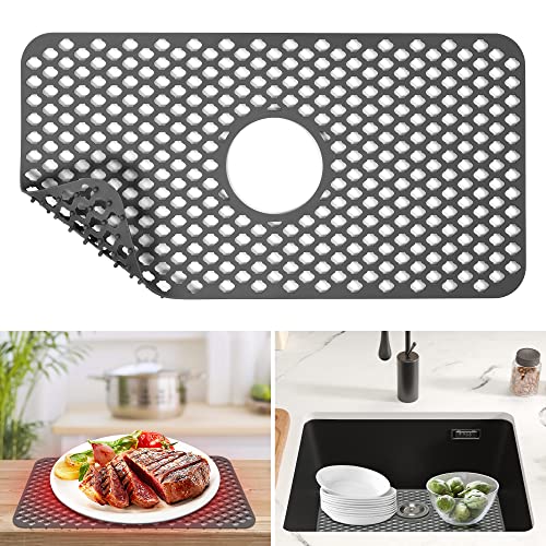 Urmona Sink Protectors For Kitchen Sink, 24.8'' X 13'' Silicone Sink Mat, Sink Mats For Bottom Of Kitchen Stainless Steel Sink, Non-Slip Folding Sink Mat For Kitchen Sink #TOP5