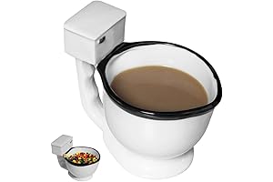 Evelots Toilet Mug Coffee Cup - Funny Gag Gift - Novelty Ceramic Candy Dish