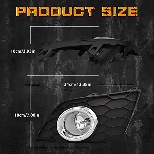 Fog Lights Compatible with 2016-2019 Nissan Sentra/Sylphy Bumper Driving Fog Lamps Assemblies w/Switch and Wiring Harness by Boxlight - Used condition - Image 7