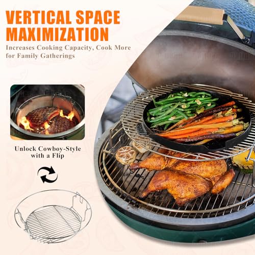 5-Piece Eggspander Replacement Kit with Conveggtor for Big Green Egg Large by Dallden - Used condition - Image 2