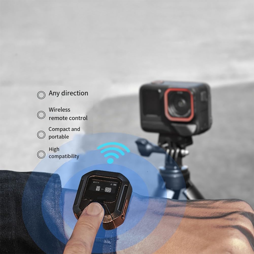 Télécommande GPS BT pour Insta360 X5, écran surveillance temps réel, portée 25 m