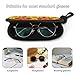 LGHKLVXPZE Unisex Thanksgiving Cute Turkey Pumpkin Eyeglasses Case, Fashion Portable Versatile Sunglasses Holder Glasses Storage Organizer for Women Men