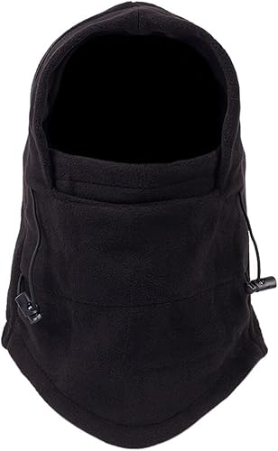 Miniatura 2 de ZHUHW - Gorro cálido de invierno para hombres y mujeres, impermeable, térmico, forro polar, con capucha, calentador de cuello, sombreros de invierno