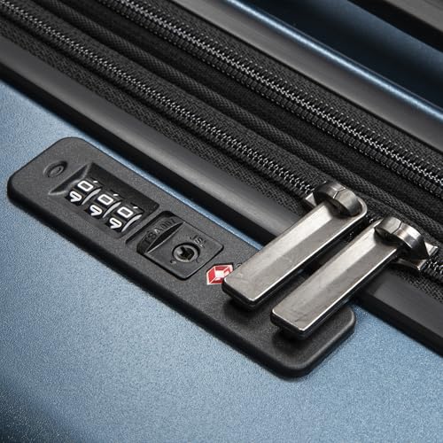 Image of Ricardo Beverly Hills Cambria Hardside Luggage | Stylish Suitcase with Wheels for Effortless Travel, Expandable and Secure TSA-Locked Packing 29-inch Large Checked (Blue Pearl, Checked Large 29-Inch)