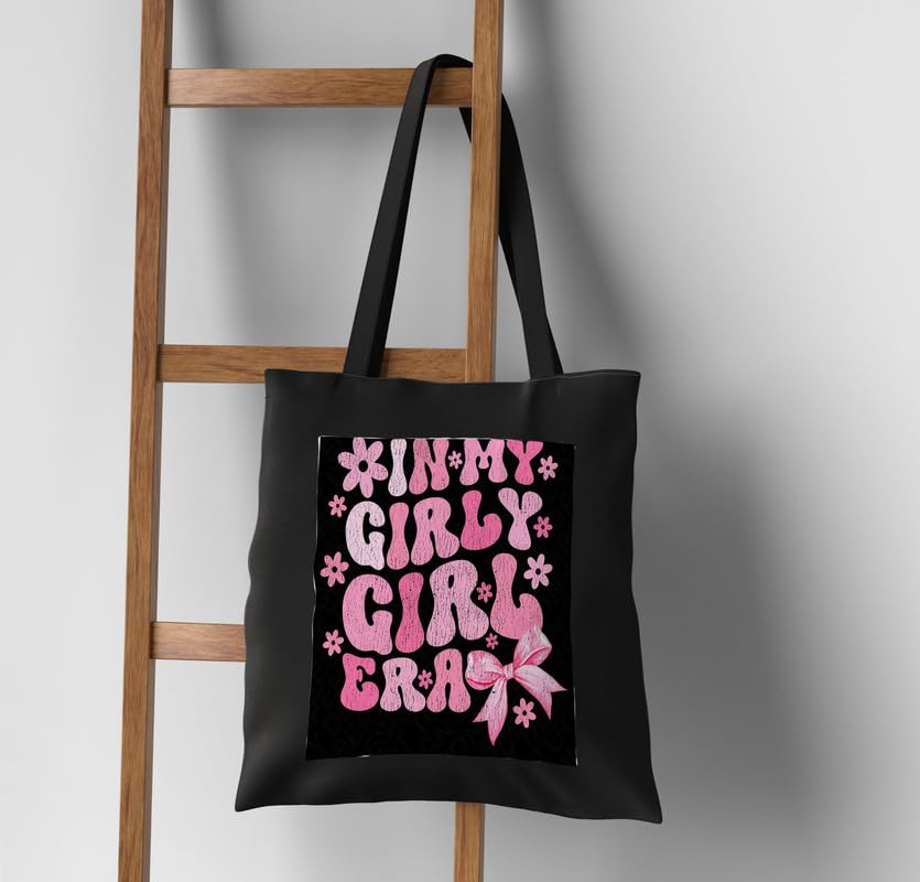 Image of Large Printed Tote Bag for Women | 15kg Canvas Carry Bag with Zipper | Fashionable Daily Use Bag