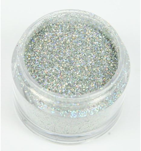Stunning Sparkly Decorating Glitter: Silver Hologram