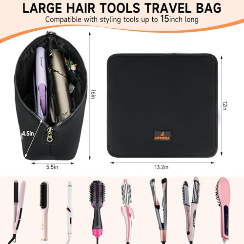 Bolso de viaje para herramientas de cabello con tapete resistente al calor miniatura 3