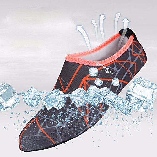 MINQISU 【Meias de água de secagem rápida】 Sapatos aquáticos extra confortáveis protegem contra areia