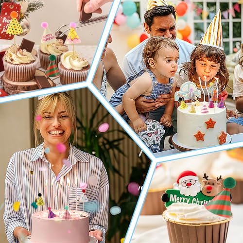MEIYOUJU AM 15 Pcs Birthday Party Cone Hats Assorted for Kids Supplies Decoration