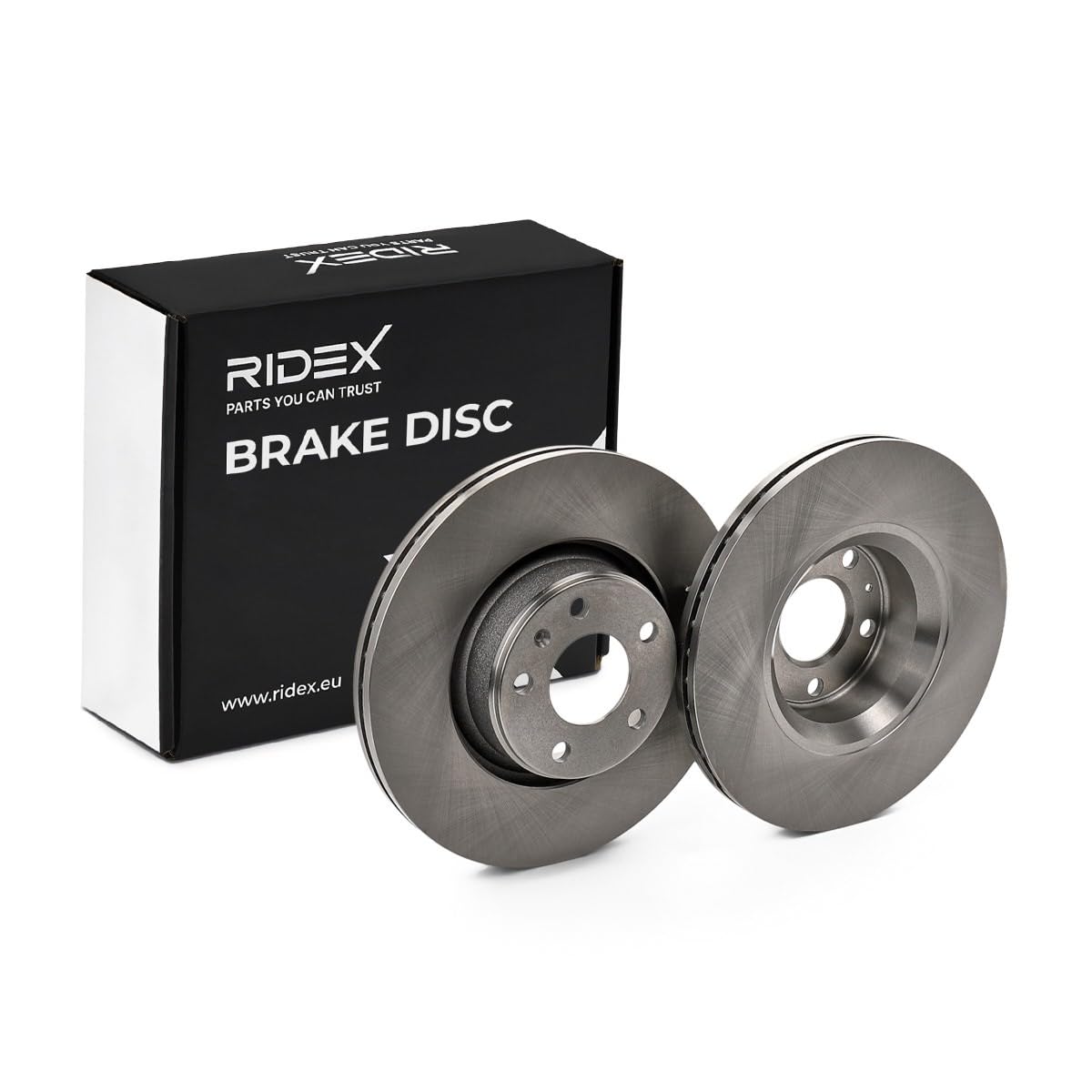 RIDEX 82B0337 2x Disco freno Anteriore senza viti/bulloni Compatibilità con AUDI A6 Avant 4F5, C6