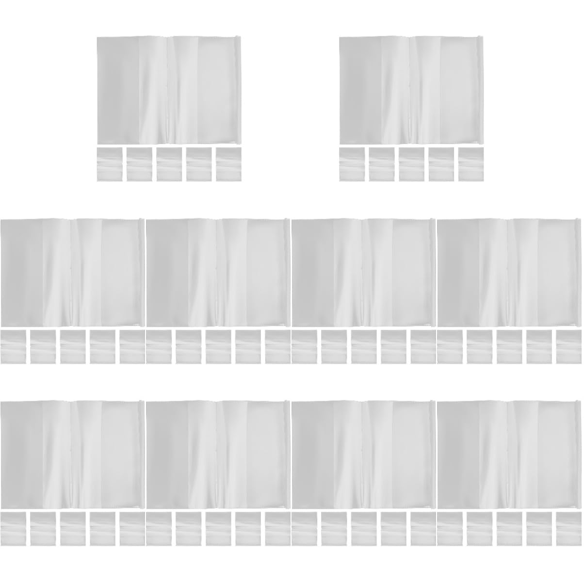 Lurrose 10 Juegos Portada Del Libro De Cuentas A5 Transparente Caso Claro Álbum Forros Para Libros Ajustables Forros Ajustables Para Libros Funda Protectora Para Libro Páginas 10 Uds * 10