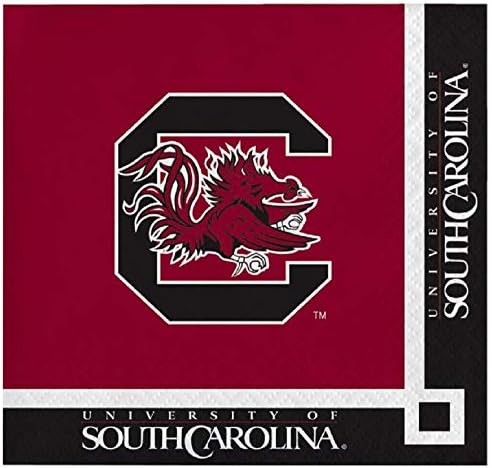 South Carolina Gamecocks Beverage Napkins, 60 Count