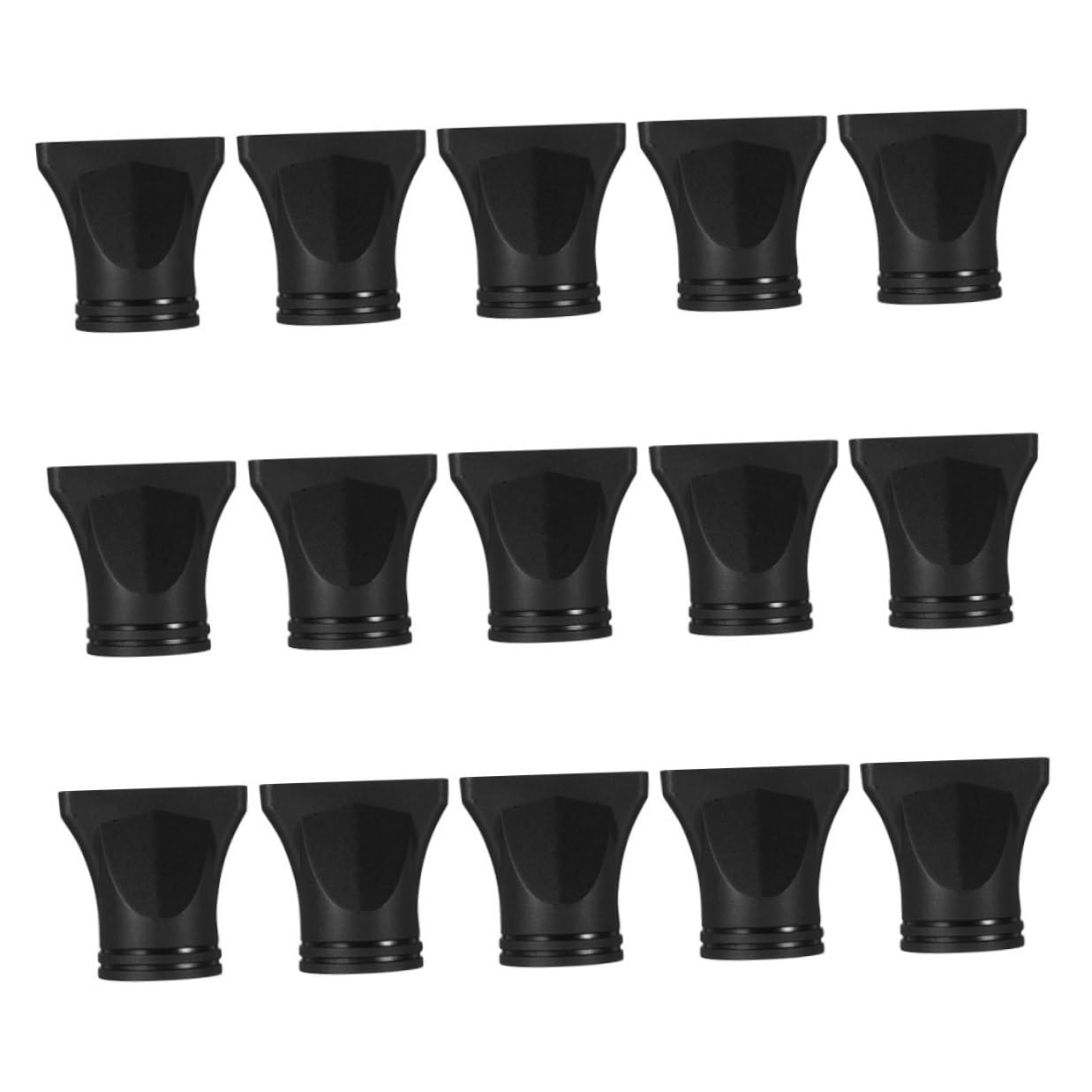 Abaodam 15pcs Professional Hair Dryer Nozzle Attachment Set, Universal Narrow Concentrator Nozzle for Salon and Home Styling, Black Plastic Blow Dryer Concentrator Tips for Straight