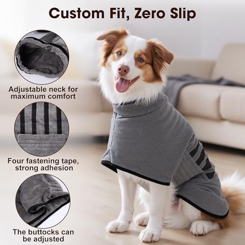 Peignoir microfibre pour chien idéal après la promenade
