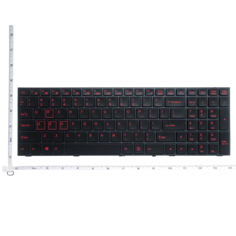 Części do laptopów Podświetlana klawiatura laptopa US dla Clevo N150SD N151SD N155SD N170SD czarny do gier klawiatura laptopa US angielski podświetlany