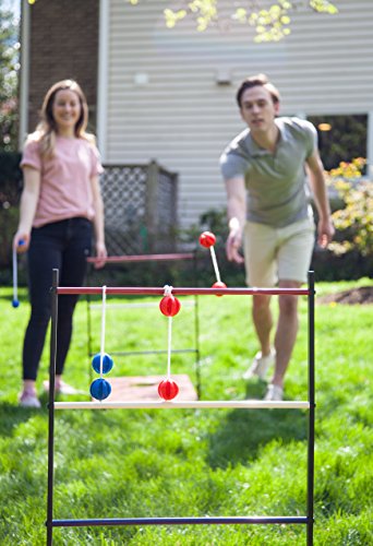 Sport Squad 2-in-1 Bean Bag/Cornhole and Ladder Toss Game Set for Indoor or Outdoor Use - Thumbnail 2
