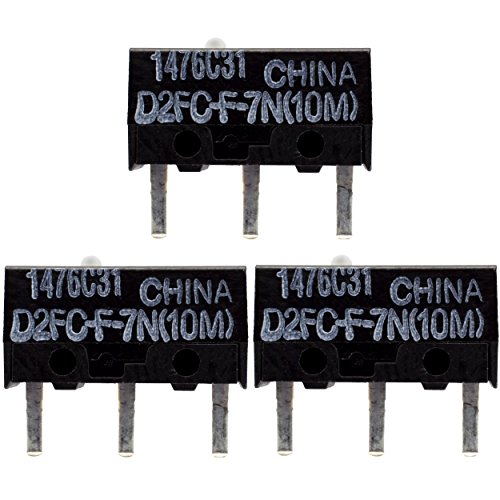 Comprende 3 microinterruttori nuovi di Tipo D2FC-F-7N (10M), che servono anche come ricambio per D2FC-F-7N, D2FC- F-7N (20M), D2FC-F-7N (MS), D2FC-3M and D2FC-F-K (50M)