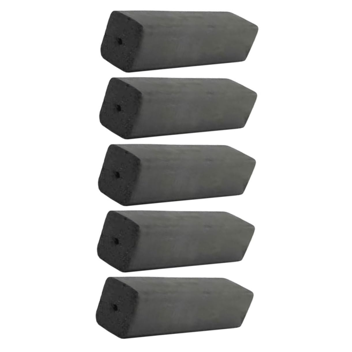 Charbon de Bois Multifonctionnel 5pcs en Bambou Noir