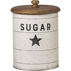 Primitives by Kathy 39060 Farmhouse Tin Canisters, Sugar/Coffee/Flour Primitives by Kathy 39060 Farmhouse Tin Canisters SugarCoffeeFlour