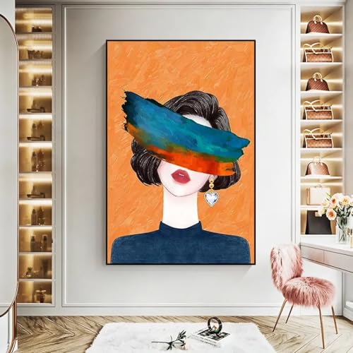 Impression toile HD jeune fille et poster déco salon 20x30cm