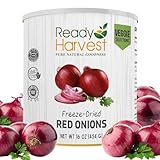 Ready Harvest Freeze Dried Food - Red Onions | Emergency Canned Vegetables | #10 Can | 25-Year Shelf Life | Cans Filled to the Top
