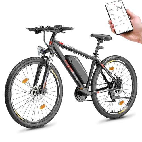 Eleglide E Bike Herren Damen mit 36V 15Ah Abnehmbarer Akku, 27,5/29 Zoll Offroad E Mountainbike, Elektrofahrrad Pedelec mit APP, 21 Gänge Schaltung, Reichweite bis zu 125 KM (Mopride 2, 29 Zoll)