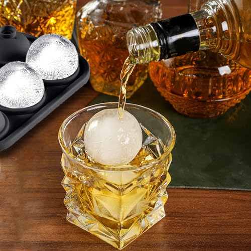 Molde para bolas de hielo redondas de silicona con tapa miniatura 6