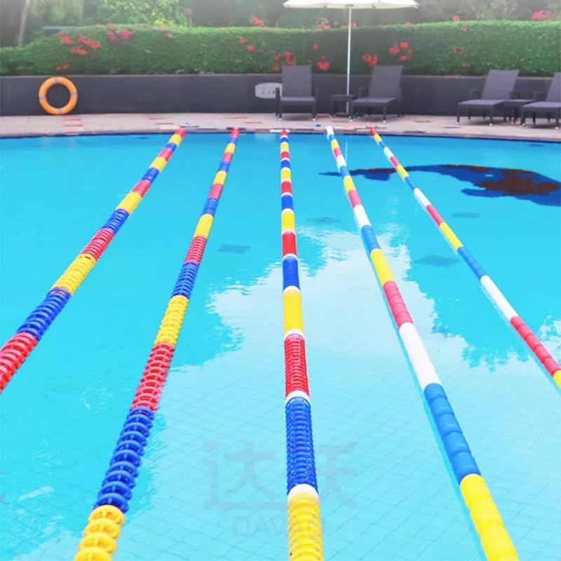 TUOYIBO Safety Rope with Floats, Pre-Assembled Shallow End Divider, Swimming Pool Safety Divider Rope Float Line, Outdoor Adjustable Length Floating Barrier for Shoal Beach (Color : 11CM-NYL