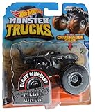 Hot Wheels Monster Trucks 1:64 Scale Mega Wrex 39/75 Crushable Car, Gray