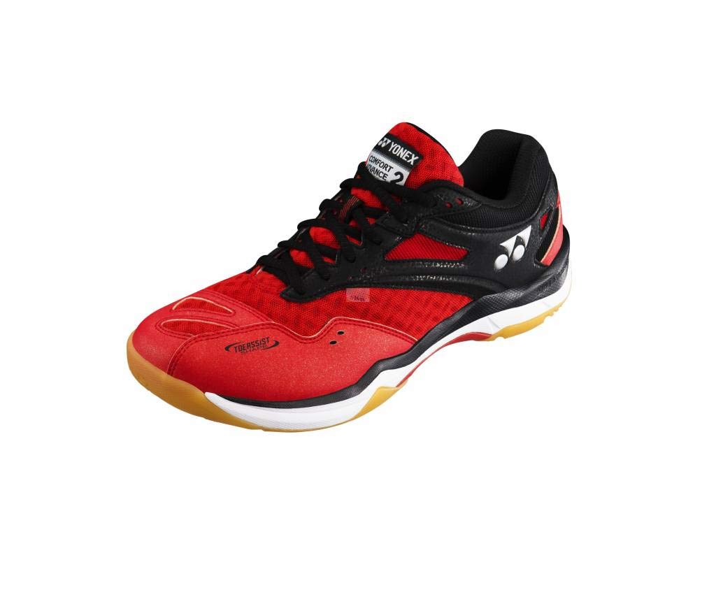 Yonex Men's Power Cushion Comfort Advance 2 Shoes, Red/Black (7.0)