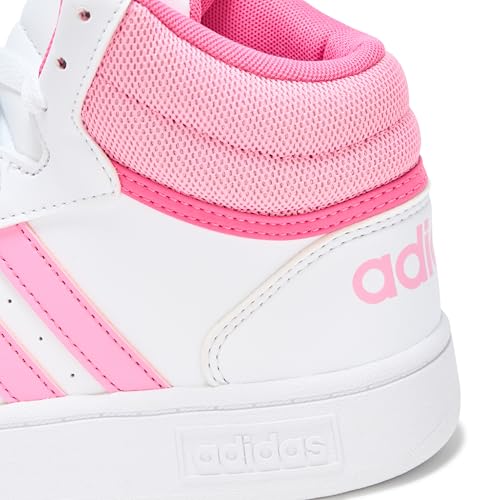 adidas Originals Hoops 3.0 Mid Sneaker, White/Bliss Pink/Pulse Magenta, 6 US Unisex Big Kid4