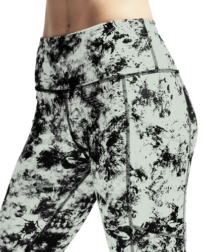 Image of Mehrang Women's Printed Gym wear /Active Wear Tights Strechable Leggings with Breathable Mesh and Side Pockets