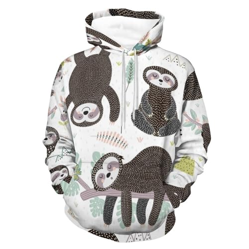 Hoody sweat paresseux endormis pour stopper le froid hivernal