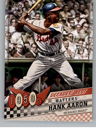 2020 Topps Decades Best #DB-20 Hank Aaron Milwaukee Braves Baseball Card