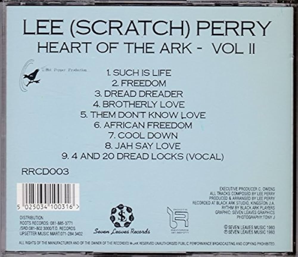 LEE PERRY HEART OF THE ARK 2CD セット Lee 'Scratch' Perry – Heart Of The Ark – CD (Compilation