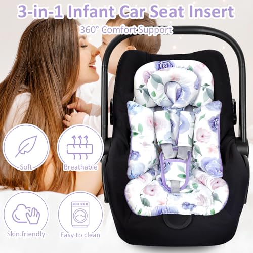 Inserto para asiento de bebé TANOFAR con cojín removible miniatura 6