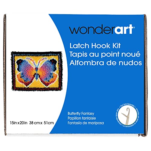 Image of WonderArt Wonderart Latch Hook Yarn, 1 Pack, Butterfly Fantasy