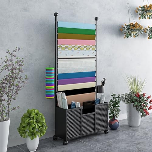 Chariot de rangement pour rubans 13 niveaux idéal pour emballage cadeau
